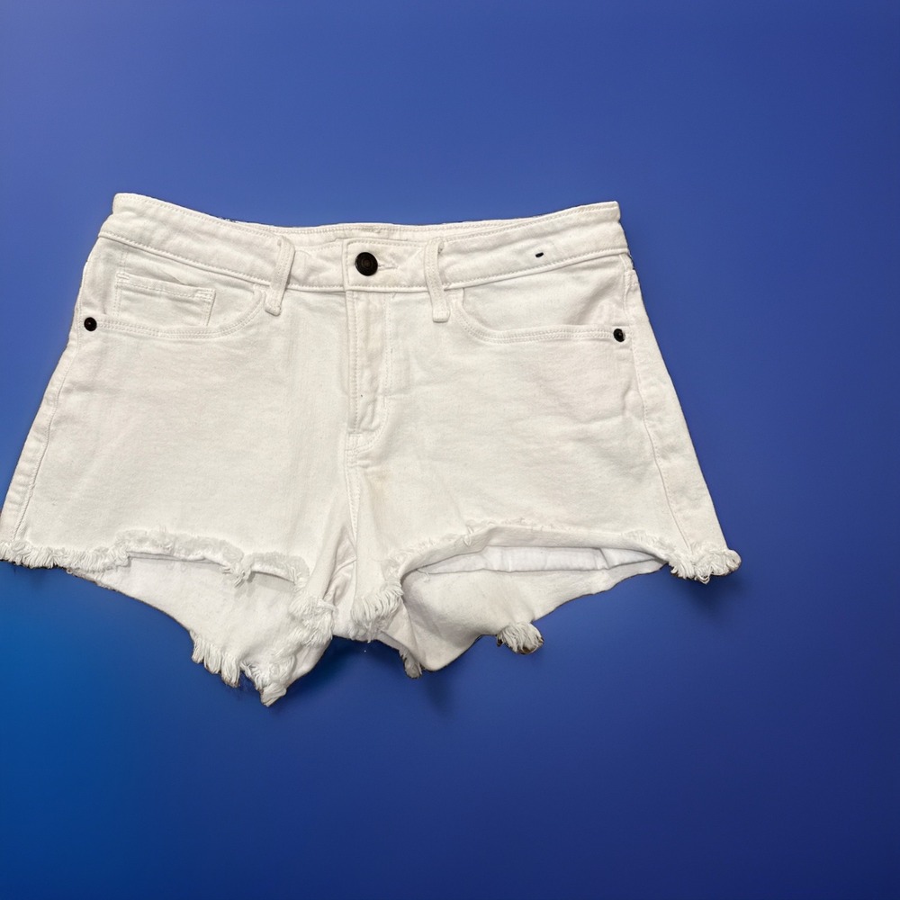 Abercrombie Fitch Mini Shorts Womens 4 W 27 Low Rise Cut Off Hot Pants Boho - Picture 4 of 5